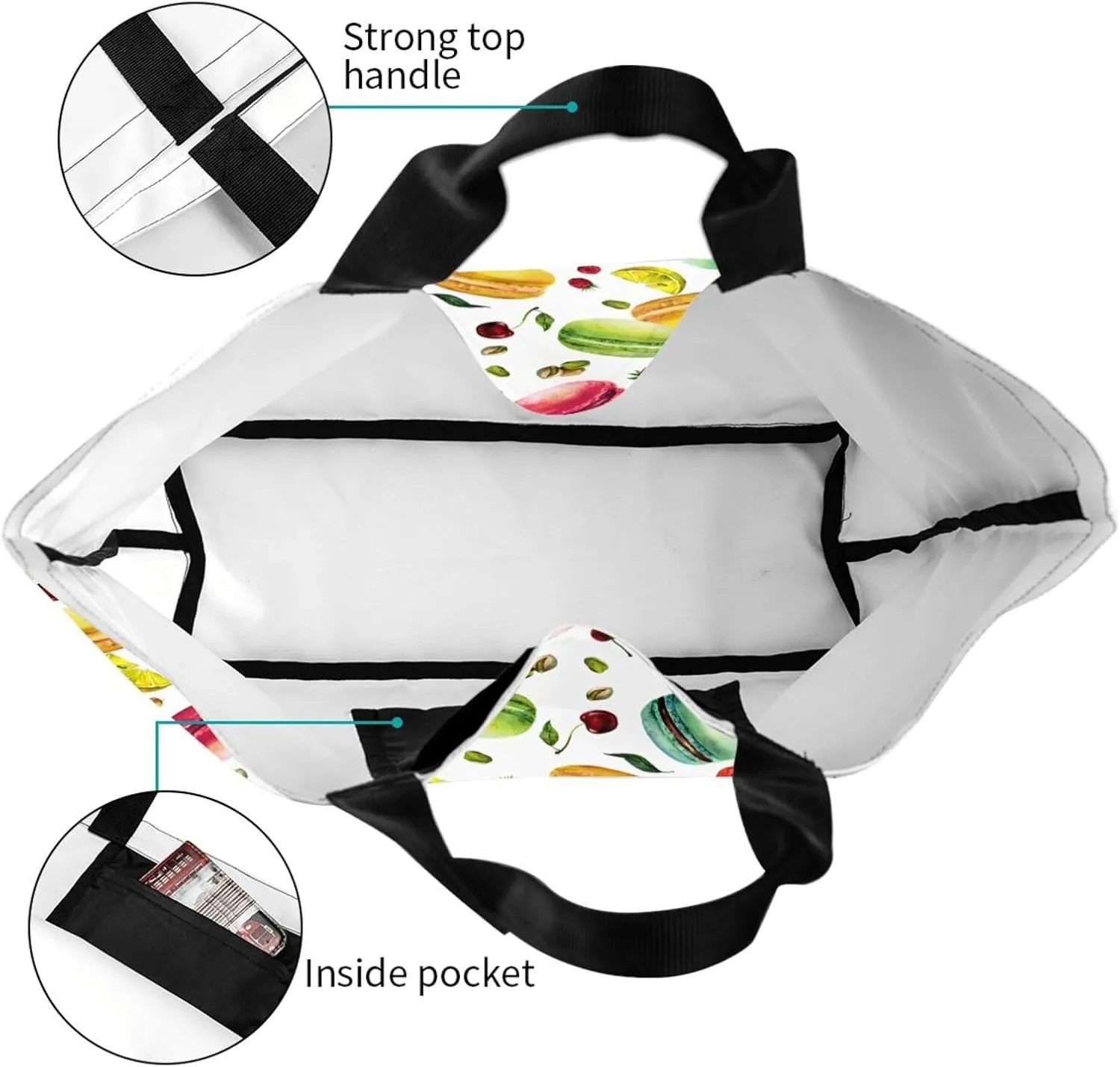 Tote Shoulder Bag Large Durable Handbag Lightweight Stylish for Daily Use-19.7x15.7x5.9 Inch