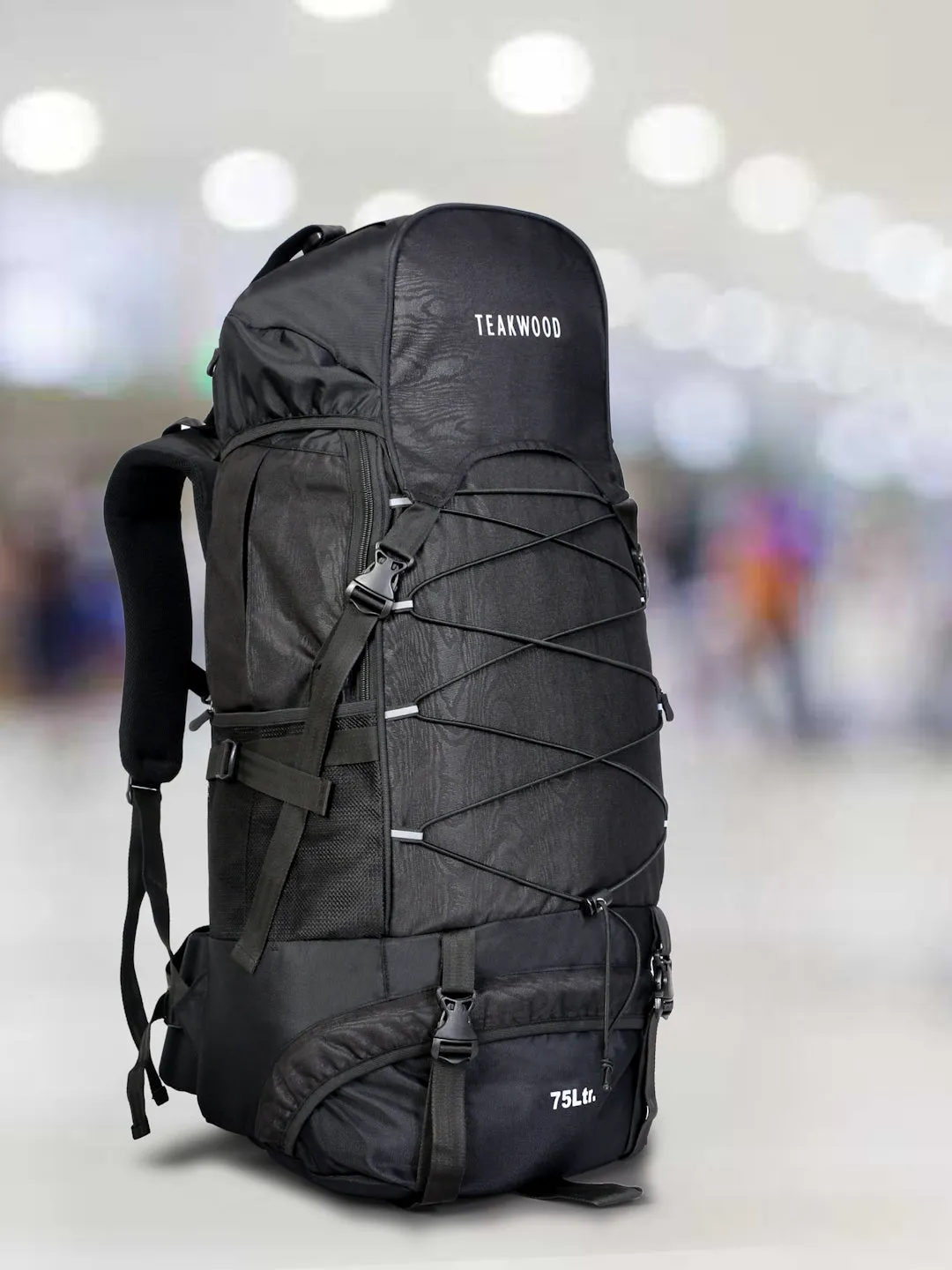 Unisex Black Waterproof Rucksack