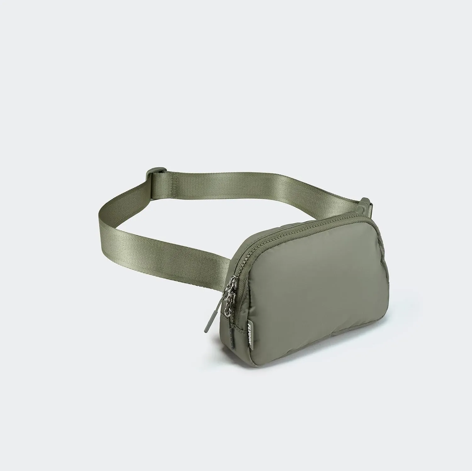  Unisex Mini   and Extender Strap, Adjustable Strap Nylon Cross Body Sling Bag for Workout, Running, Traveling, Hiking. (Grey Sage)