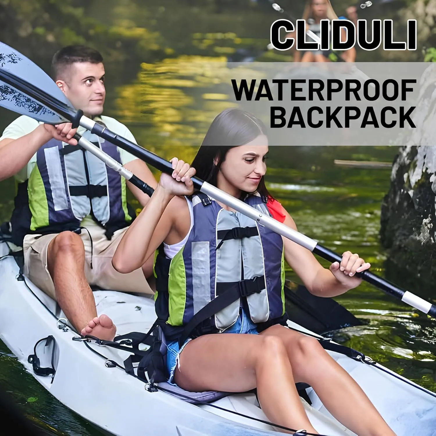 Waterproof Dry Bag,Roll Top Black and White Checkered Flag Small Waterproof Backpack 5L/10L/20L Floating and Lightweight Bags for Kayaking, Boating, Fishing, Swimming and Camping