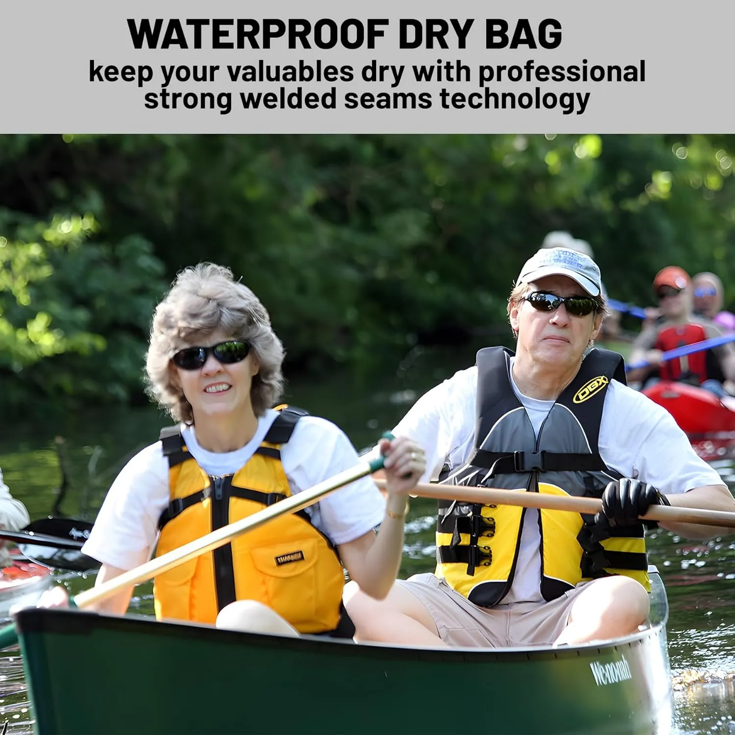 Waterproof Dry Bag,Roll Top Black and White Checkered Flag Small Waterproof Backpack 5L/10L/20L Floating and Lightweight Bags for Kayaking, Boating, Fishing, Swimming and Camping