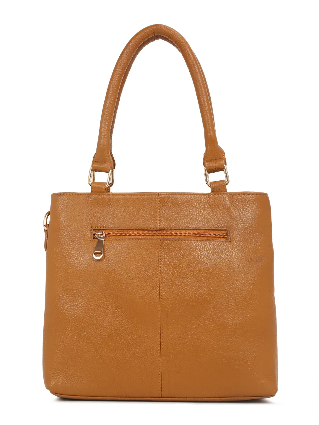Women Mango Texture Leather Structured Handheld Bag