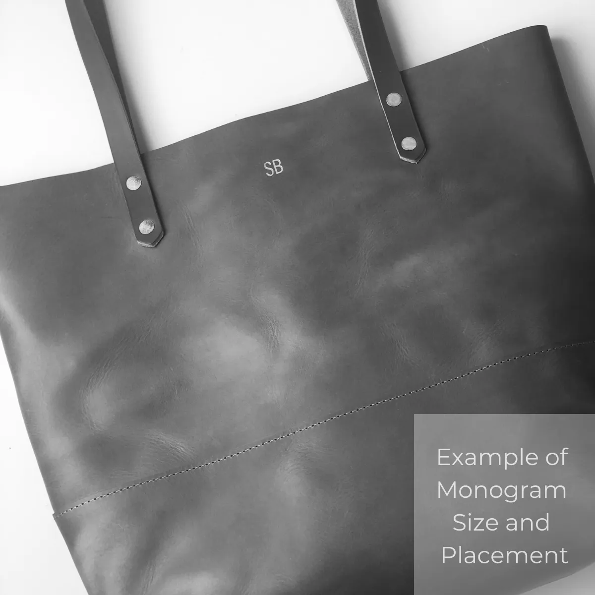 Work Tote in Italian Vegetable Tanned Leather - Black