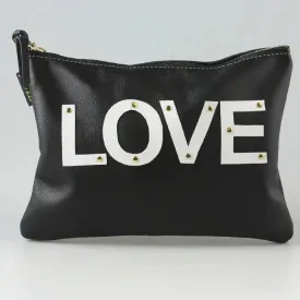 Zina Kao Exclusives - Love Applique Carter Clutch (Coal)