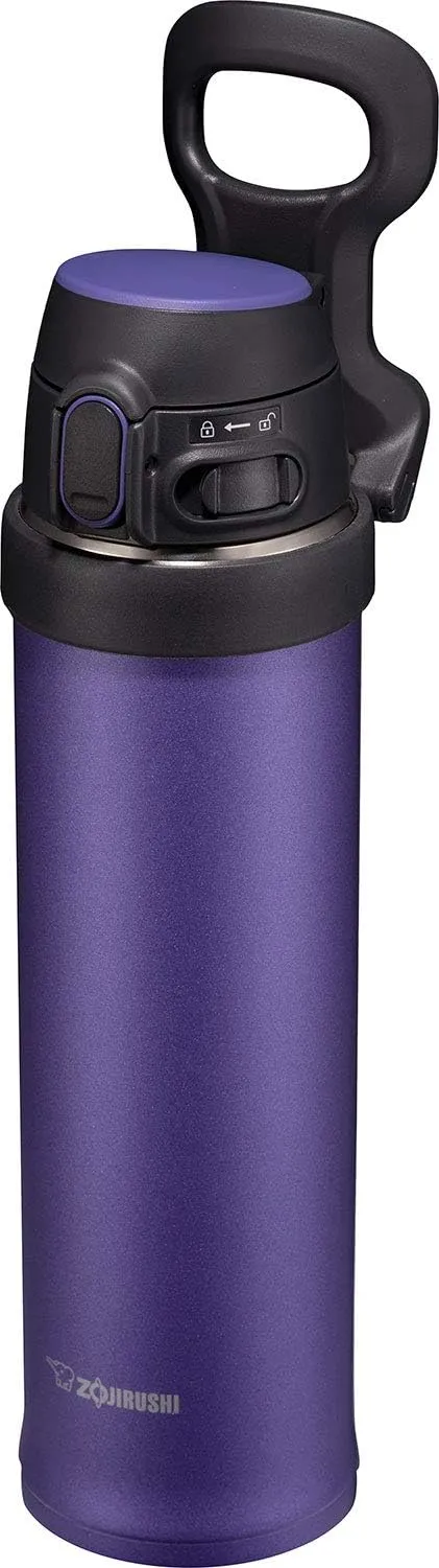 Zojirushi SM-QHE48VK, Flip-and-Go Stainless Mug, 16-Ounce, Purple Dusk