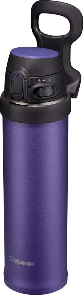 Zojirushi SM-QHE48VK, Flip-and-Go Stainless Mug, 16-Ounce, Purple Dusk