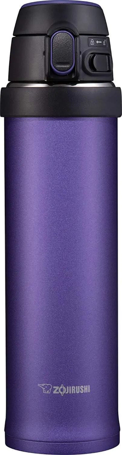 Zojirushi SM-QHE48VK, Flip-and-Go Stainless Mug, 16-Ounce, Purple Dusk